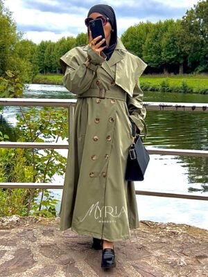 Trench ligne aérienne kaki