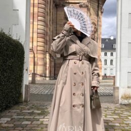 Blazer oversize Bicolor Acajou