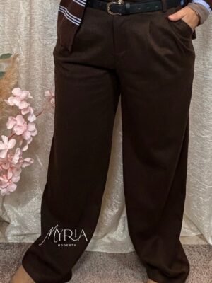 Pantalon Laineux Choco