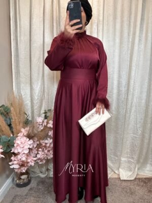 Ensemble Plume Bordeaux