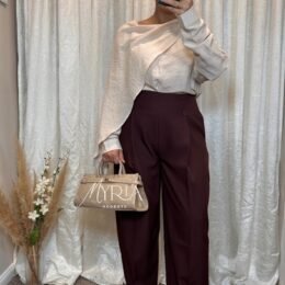 Ensemble Plume Bordeaux