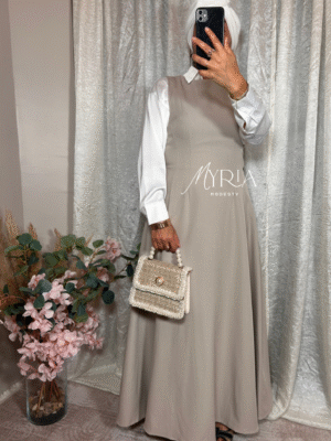 Robe Tailleur Taupe